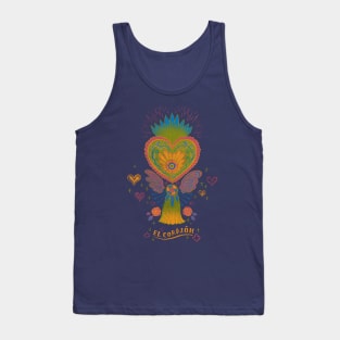 Mexican Heart Tassel (Corazon) - Purple Tank Top